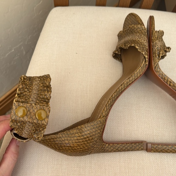 Zimmermann Brown Textured Heels - Picture 7 of 12